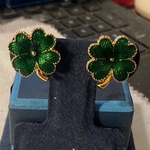 4 Leaf Clover Clip on Earrings (Avon)